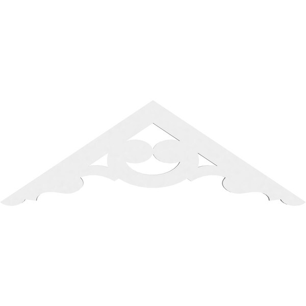 Pitch Robin Architectural Grade PVC Gable Pediment, 36W X 12H X 1P (8/12)